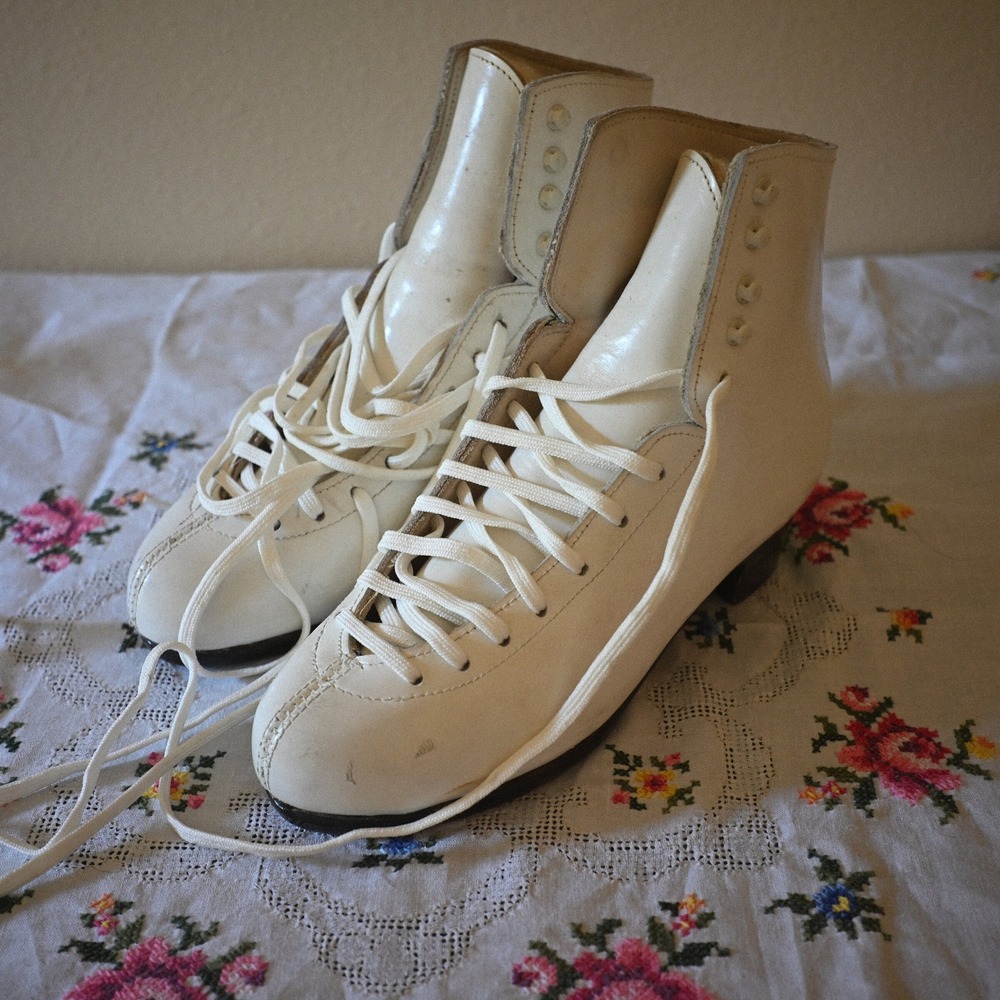 Jackson White Figure Skate Boots Size 6A Boots Only No Blades